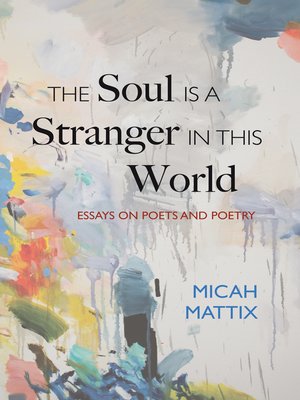 cover image of The Soul Is a Stranger in This World
